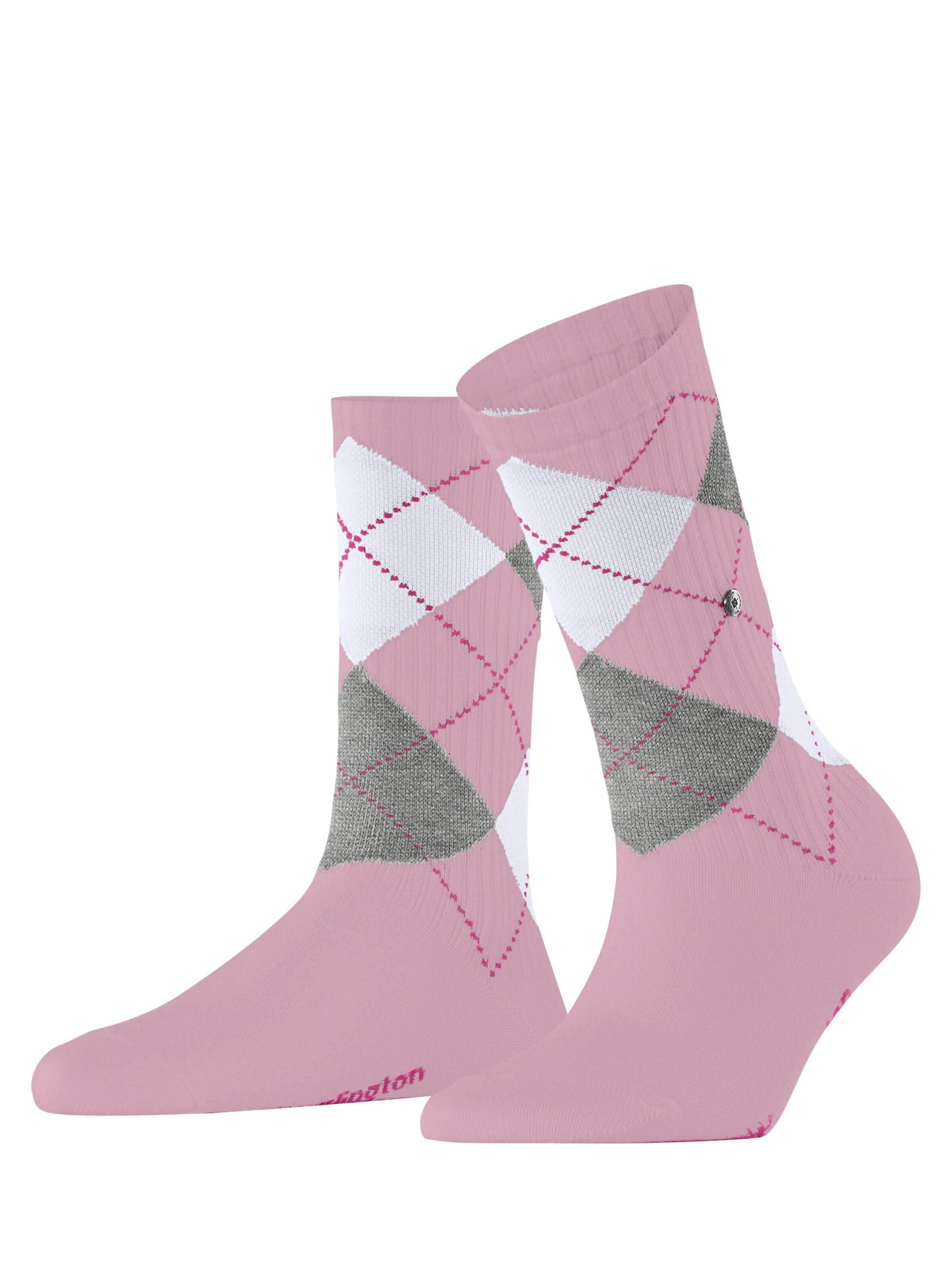 BURLINGTON Socks 'Rib Courtside' in Pink: front