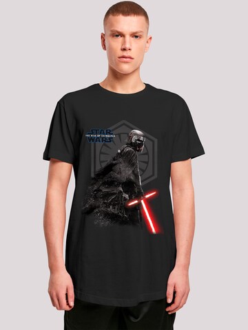 T-Shirt 'Star Wars The Rise Of Skywalker Kylo Ren Vader' F4NT4STIC en noir : devant