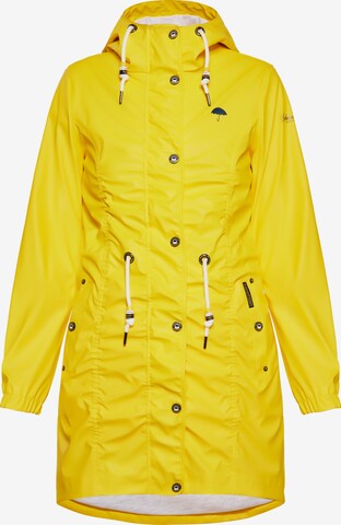 Manteau fonctionnel Schmuddelwedda en jaune : devant