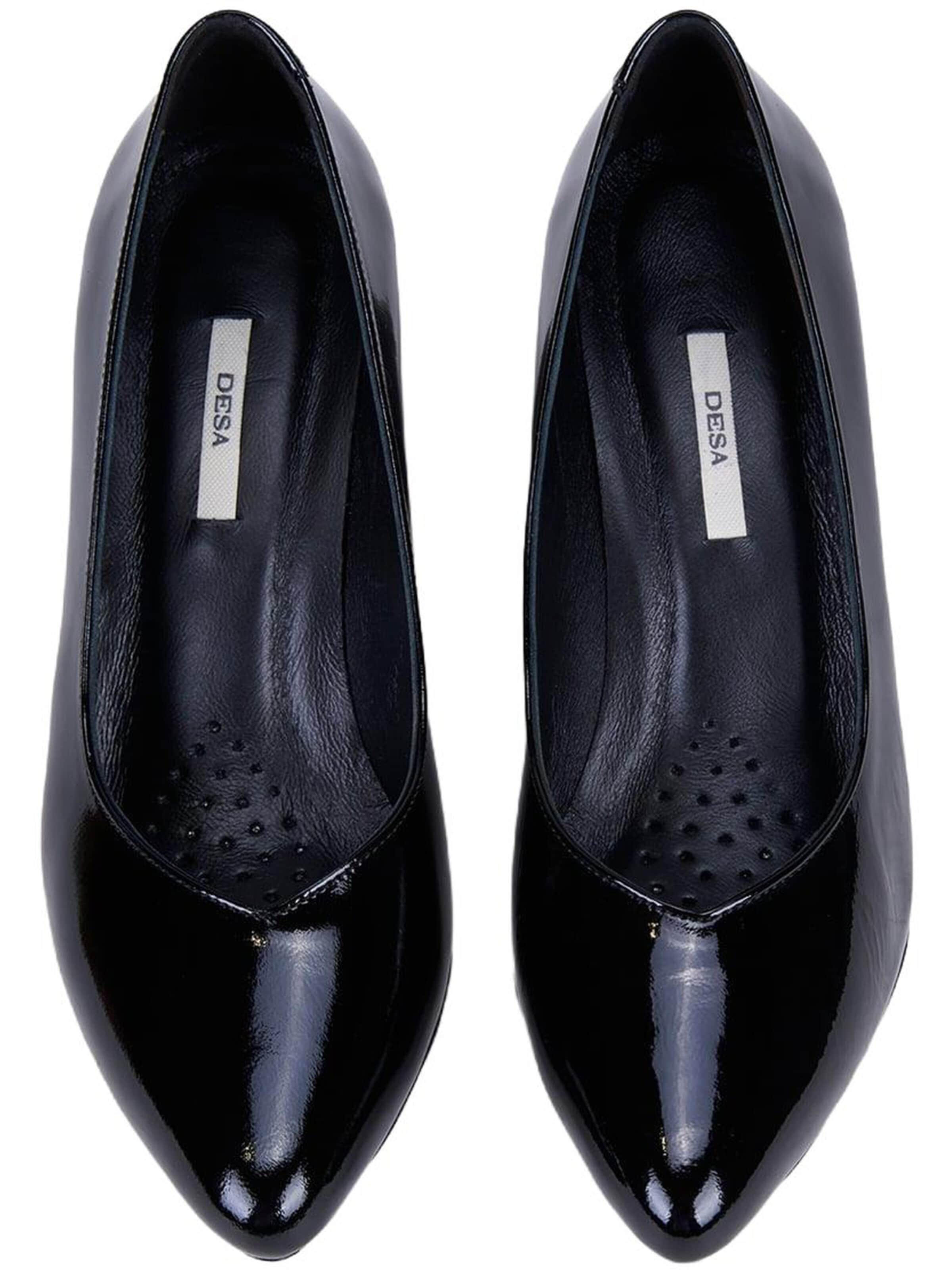 Desa Slingpumps 'Pumps mit Blockabsatz' in Zwart