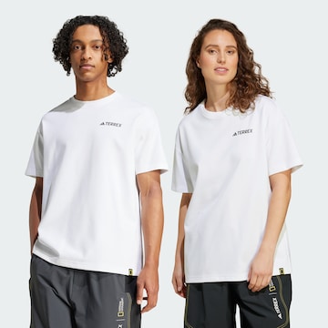 ADIDAS TERREX Performance Shirt in White: front