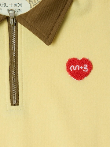 Maru + Bo Sweatshirt 'TWO-TONE POLO LOVES YOU SWEATSHIRT' i gul