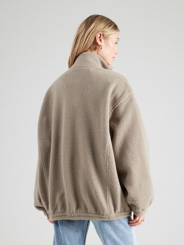 WEEKDAY Fleece Jacket 'Leia' in Brown
