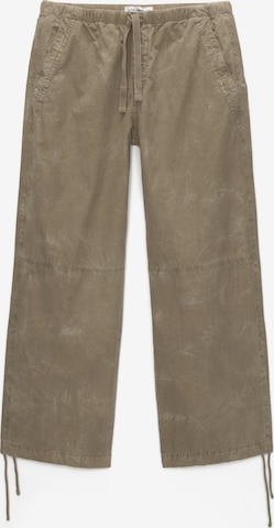 Pull&Bear Trousers in Green: front