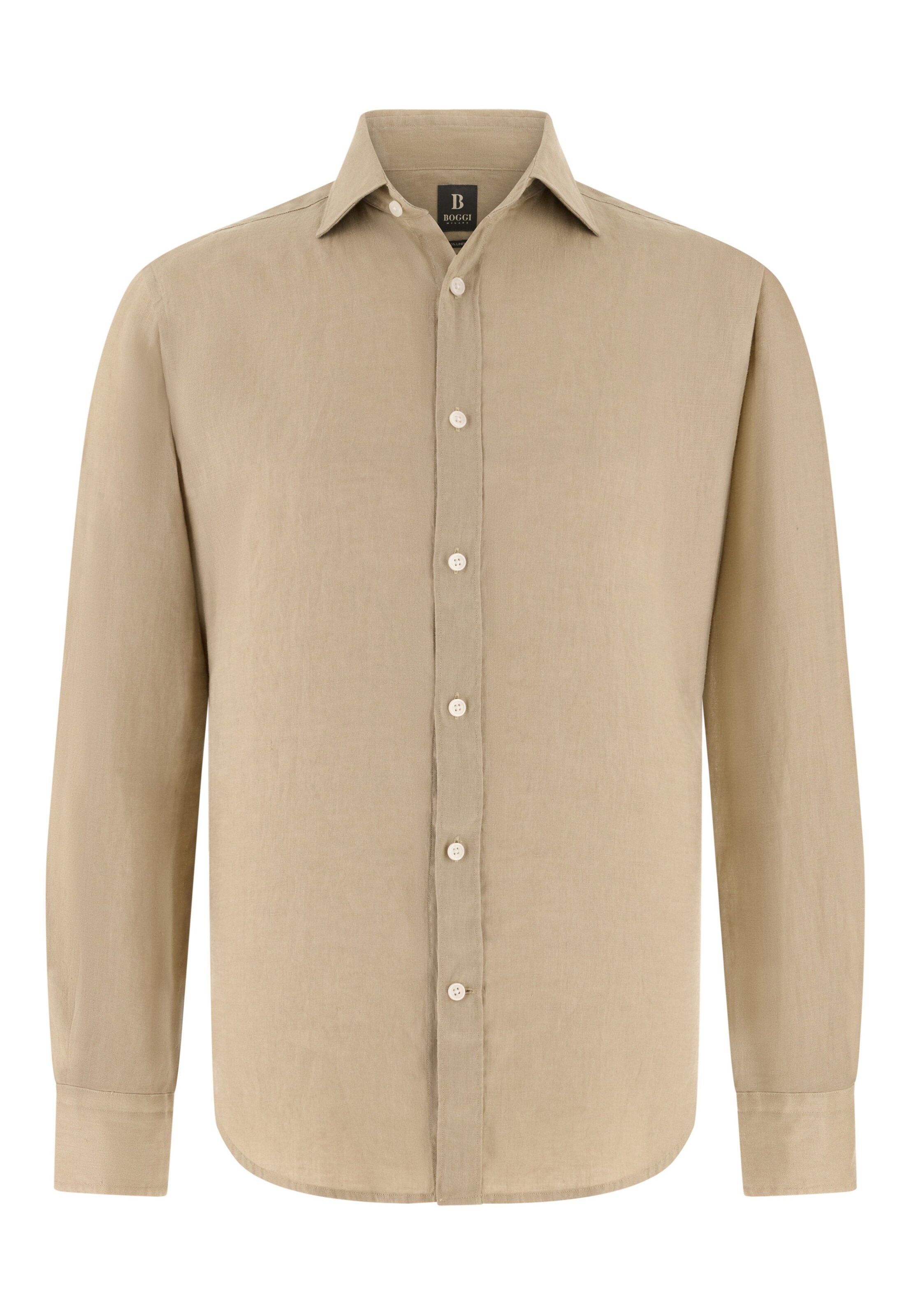 Boggi Milano Hemd in Beige: Vorderseite