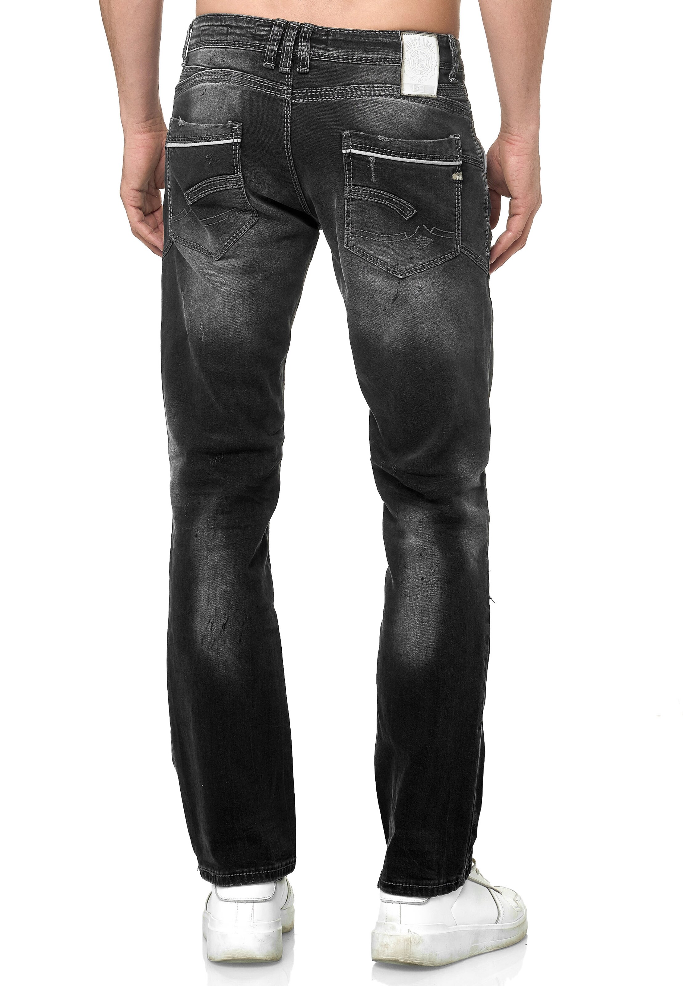 Rusty Neal Regular Jeans in Zwart