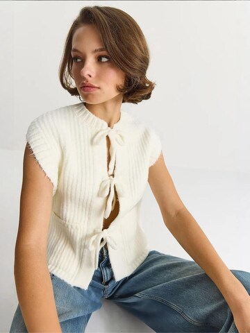 Gilet in maglia di Bianco Lucci in bianco