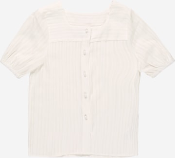 D-XEL - Blusa 'GELILA' en blanco: frente