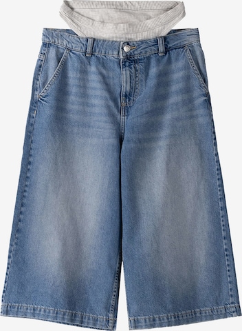 Trousers Pantalon Cropped Bershka Bershka Regular Jeans In Blue