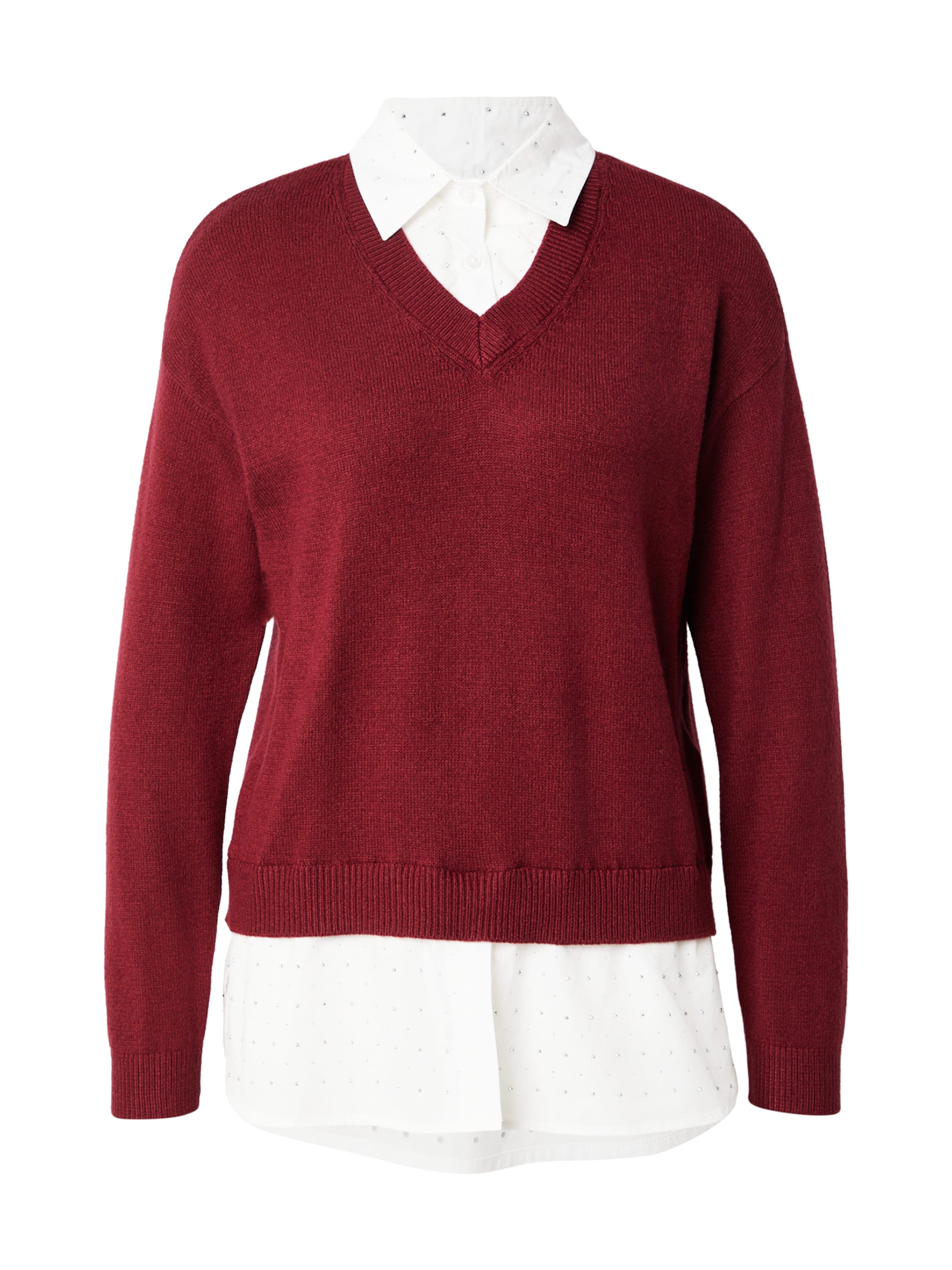 Pulover de la ONLY pe roșu: față