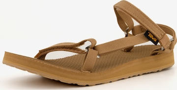 Sandales à lanières TEVA en marron : devant