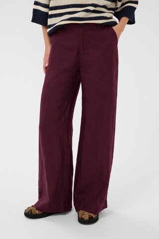 Wide Leg Pantalon 'NinnesPW' Part Two en rouge : devant