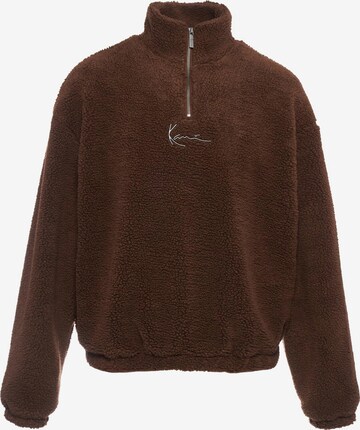 Sweat-shirt Karl Kani en marron : devant