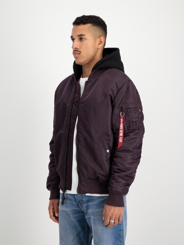 ALPHA INDUSTRIES Prehodna jakna 'MA-1 ZH' | vijolična barva