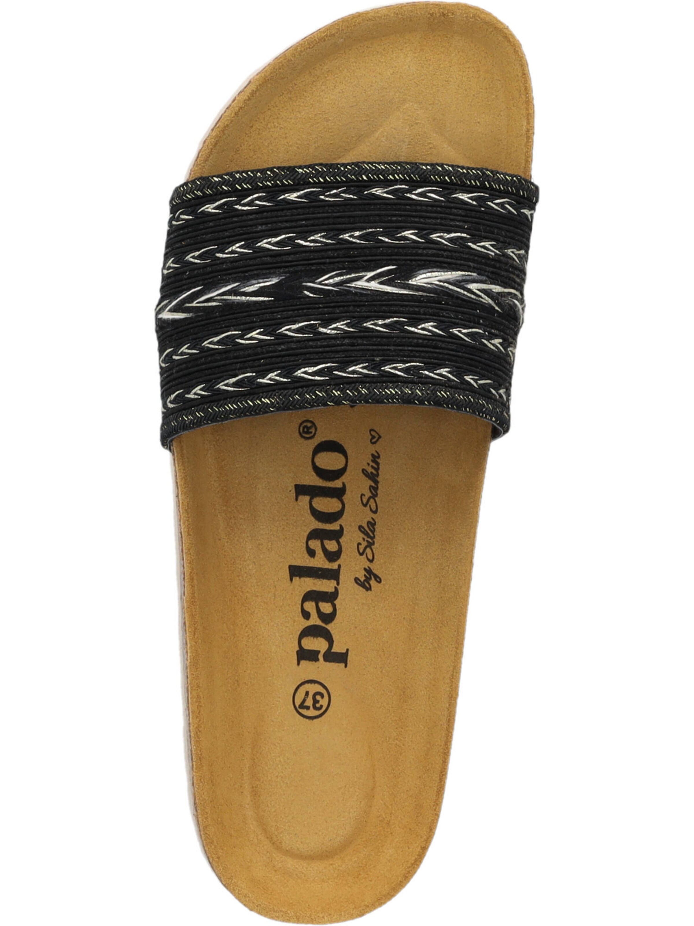 Palado by Sila Sahin Pantolette 'Solista' in Schwarz