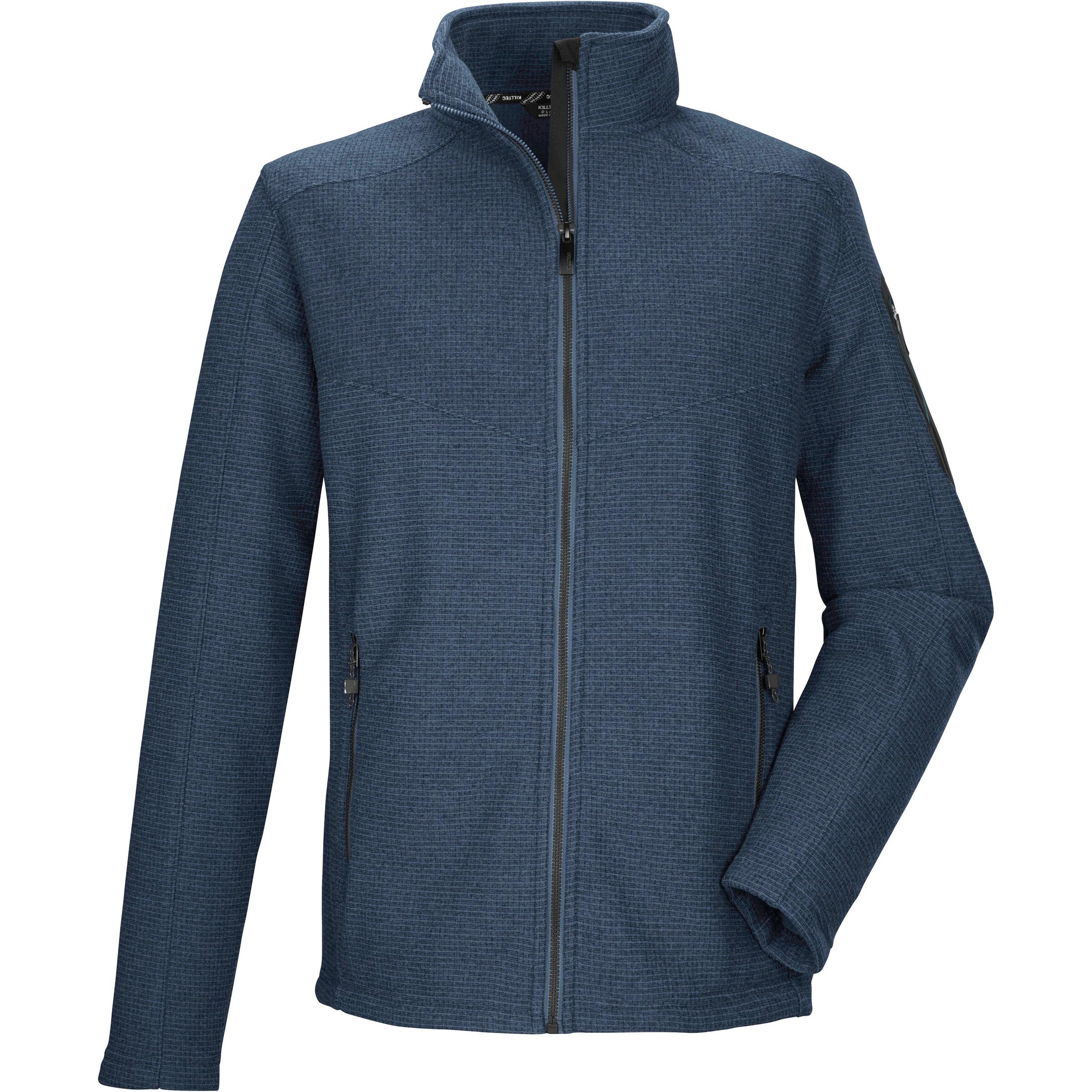 KILLTEC Athletic Fleece Jacket 'Kow 75' in Blue: front