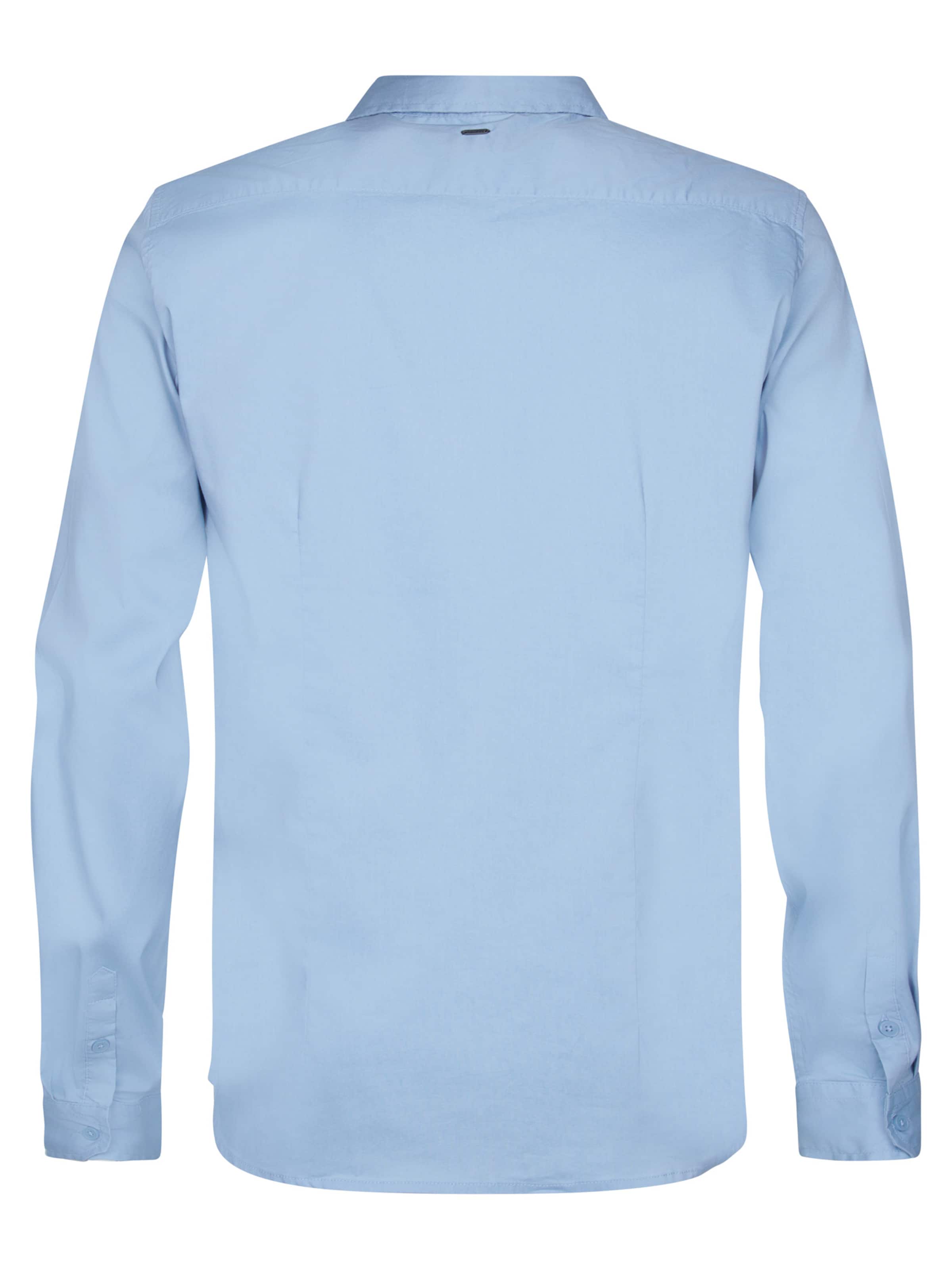 Petrol Industries Přiléhavý střih Košile – modrá