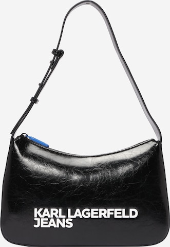 KARL LAGERFELD JEANS - Bolso de hombro en negro: frente