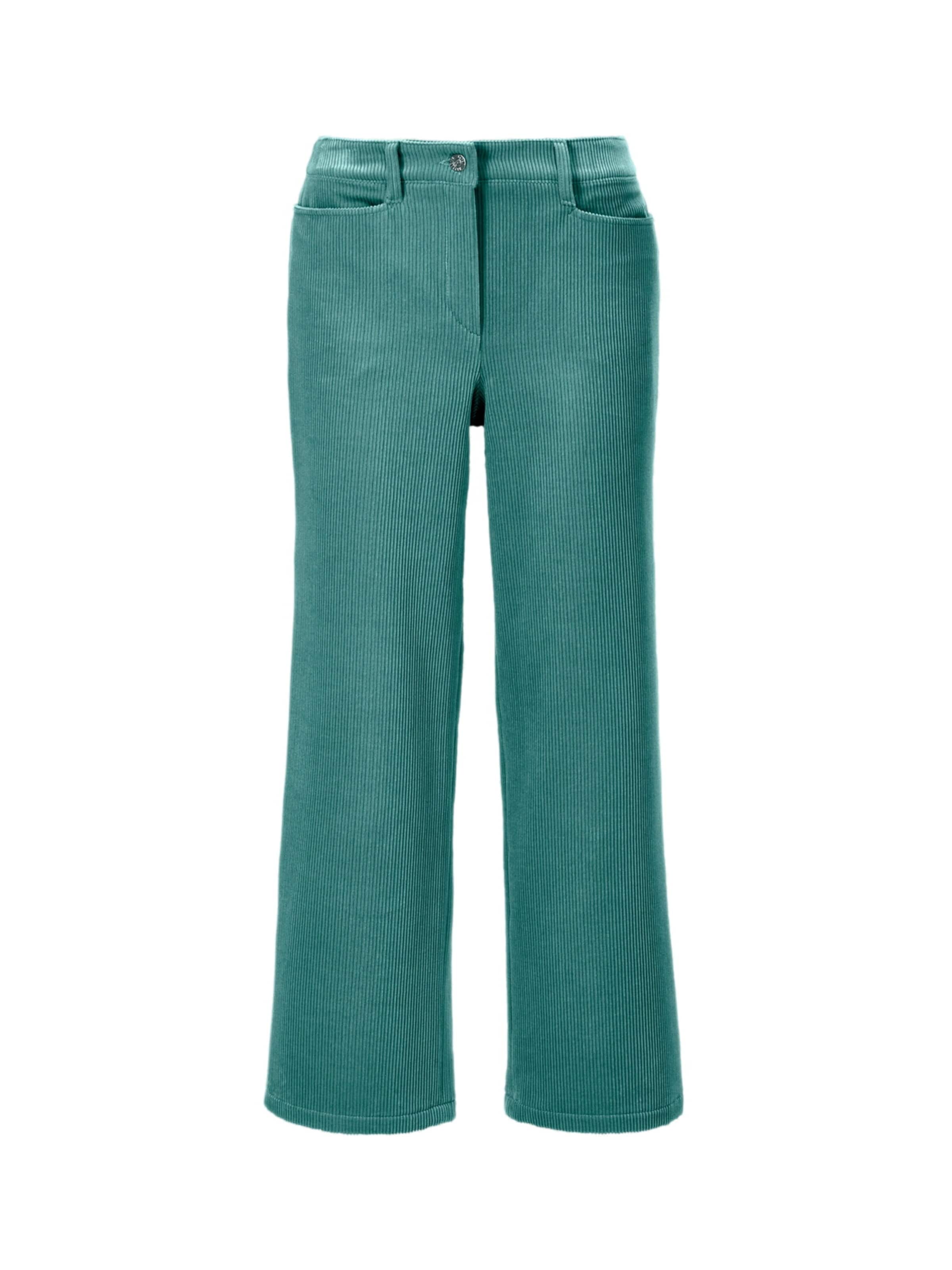 Bootcut Pantalon MADELEINE en vert : devant