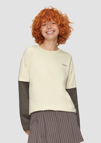 QS Shirt in Beige: front