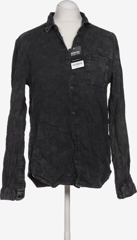 Calvin Klein Jeans Button Up Shirt in L in Grey: front