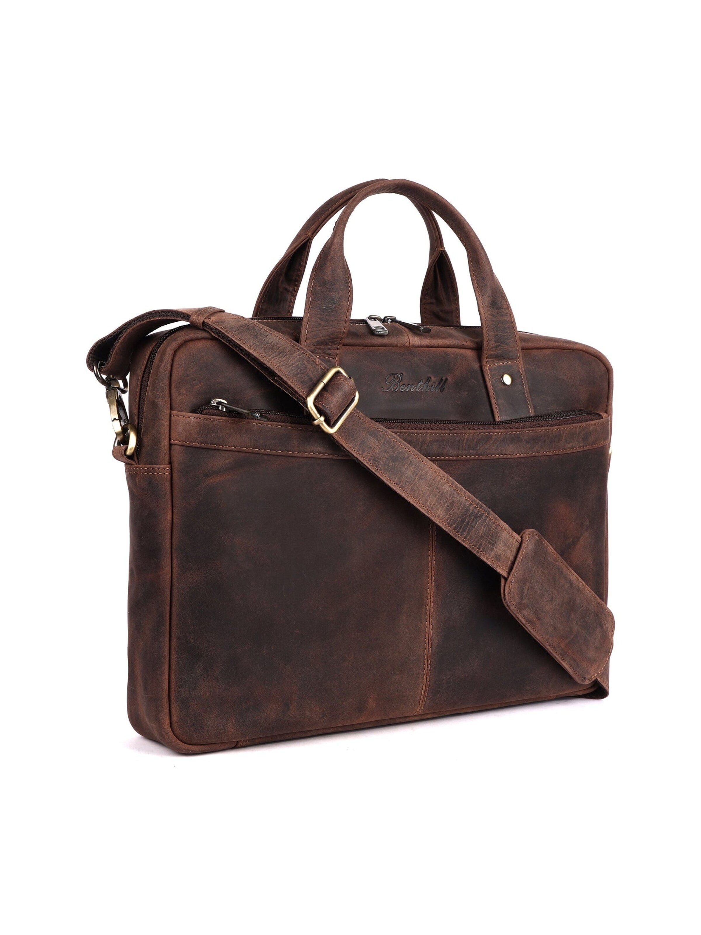 Benthill Laptop Bag in Brown