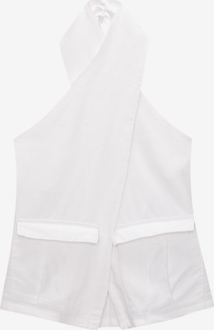 Top di Pull&Bear in bianco: frontale