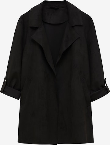 Pull&BearPrijelazni kaput - crna boja: prednji dio