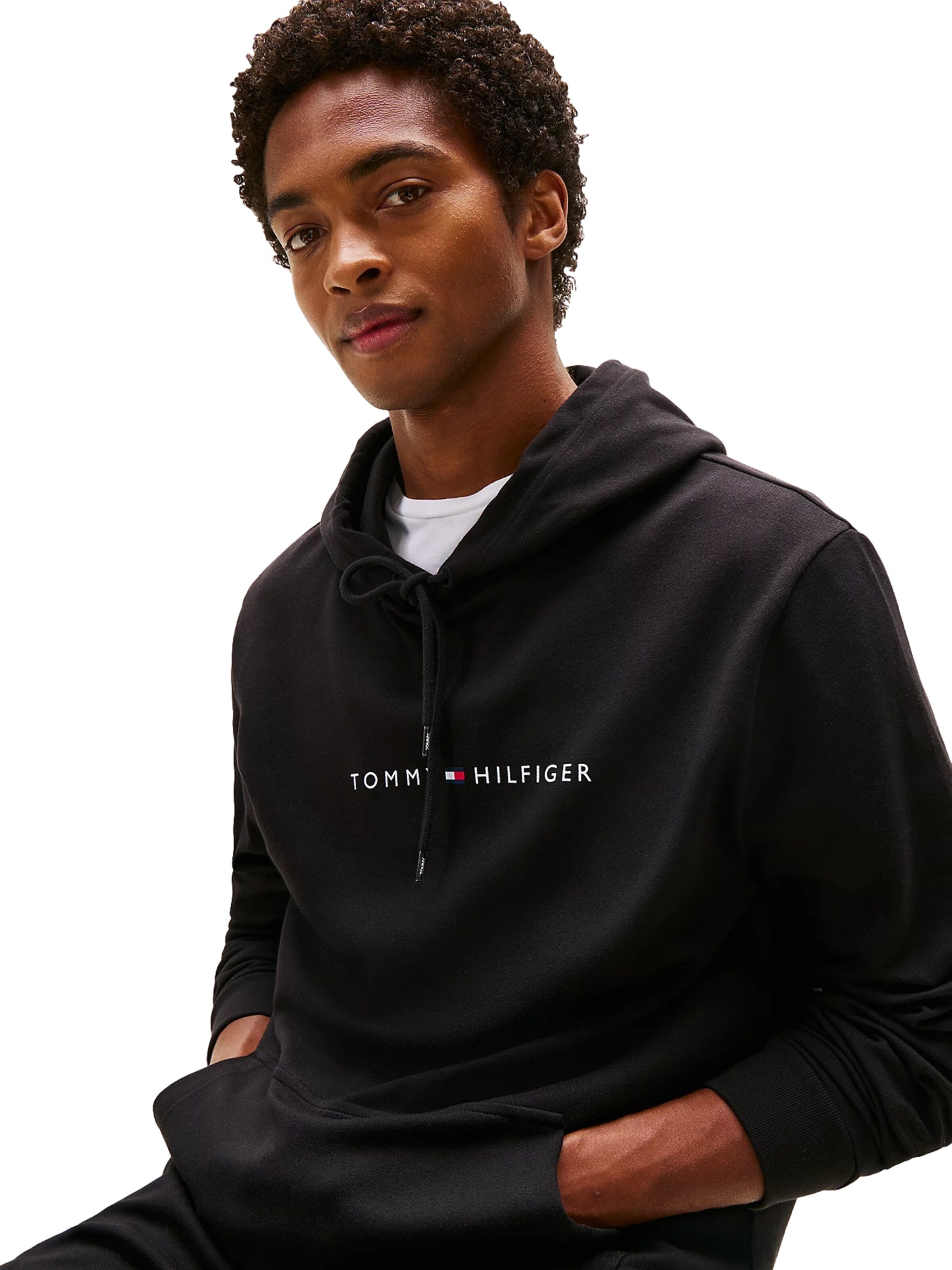 TOMMY HILFIGER Sweatshirt in Black