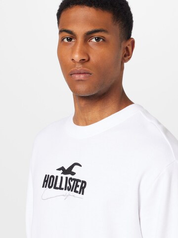 HOLLISTER Μπλούζα φούτερ σε λευκό