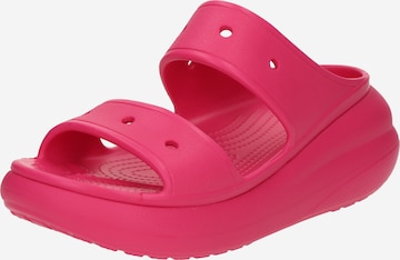 Crocs Pantoletter 'Classic Crush' i pink: forside