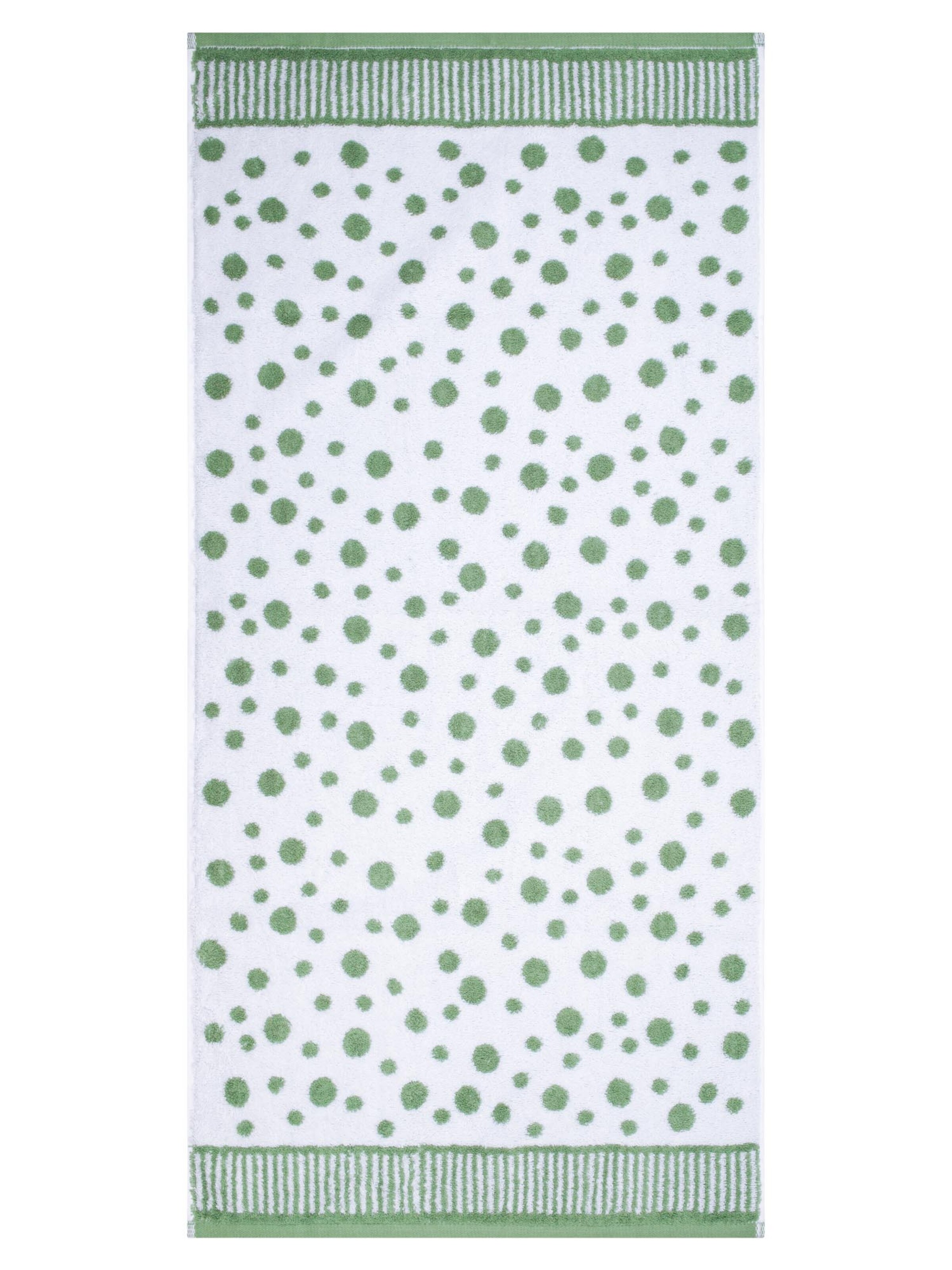 ROSS Towel 'Punkte allover' in Green