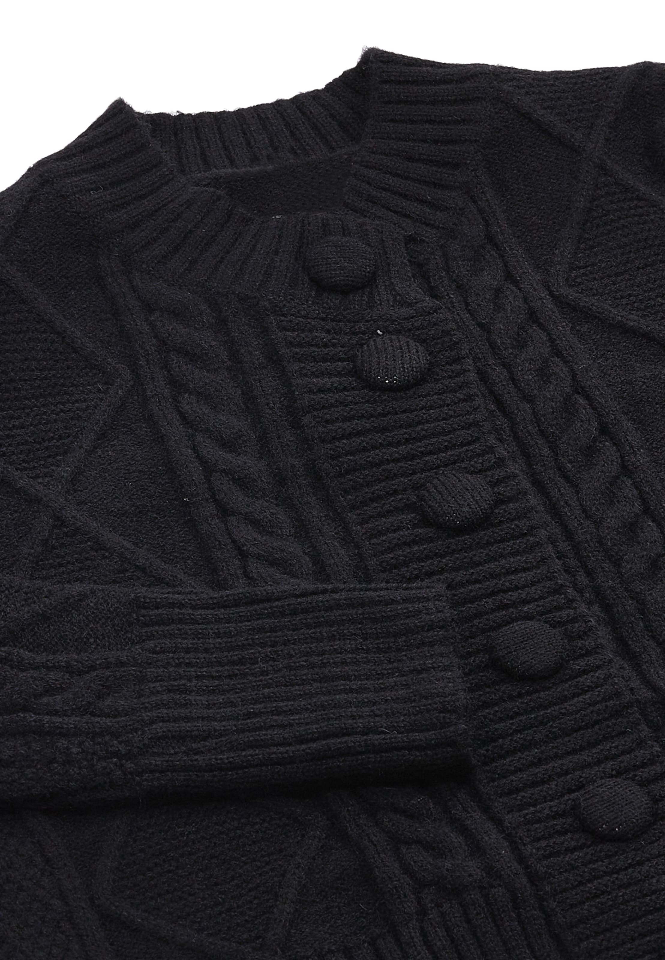 CARNEA - Casaco de malha em preto