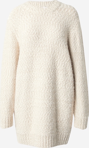 TOPSHOP Knitted dress in Beige: front