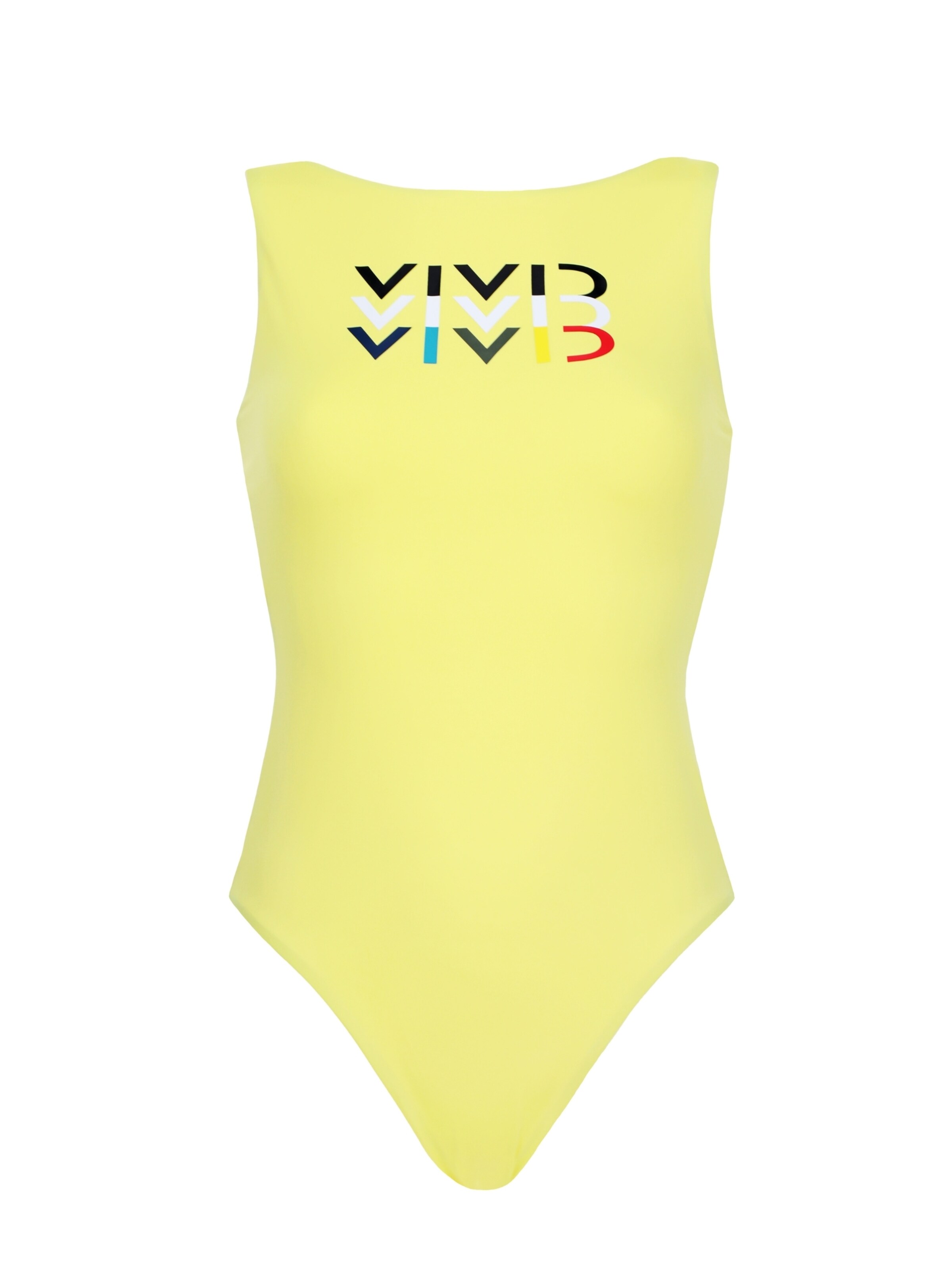 VIVID Jednodielne plavky - Žltá: predná strana