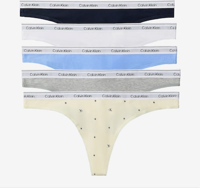 XS dydžio Siaurikės iš Calvin Klein Underwear, spalva – tamsiai mėlyna / pastelinė geltona / pilka / balta, Prekių apžvalga