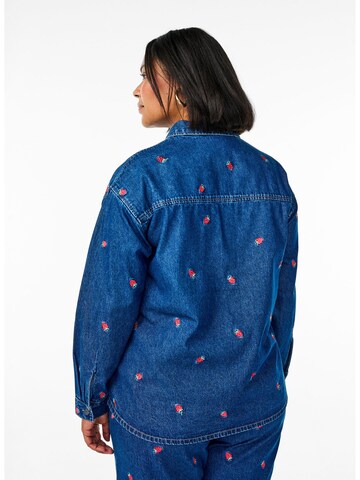 Zizzi Blouse 'Jeva' in Blue