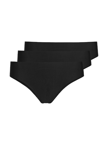 SNOCKS Microfiber Seamless Hipster in Schwarz: Vorderseite
