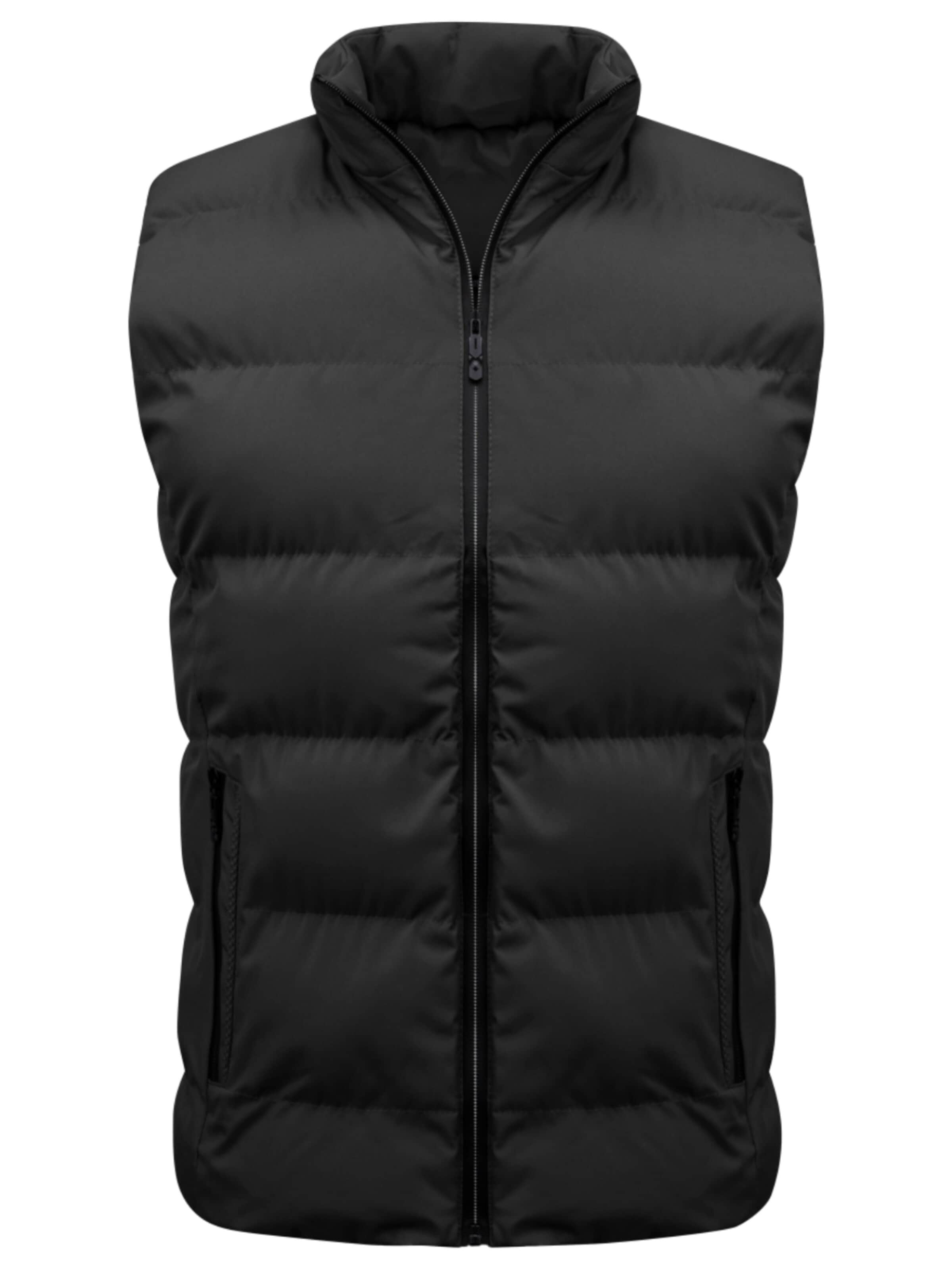 YOUTHUP Vest in Black: front