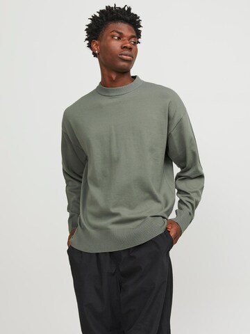 JACK & JONES Sweater 'Collective' in Green: front