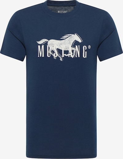 Marškinėliai 'Austin' iš MUSTANG, spalva – tamsiai mėlyna / šviesiai pilka / balta, Prekių apžvalga