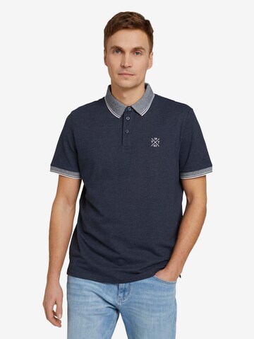 TOM TAILOR Poloshirt in Blau: predná strana