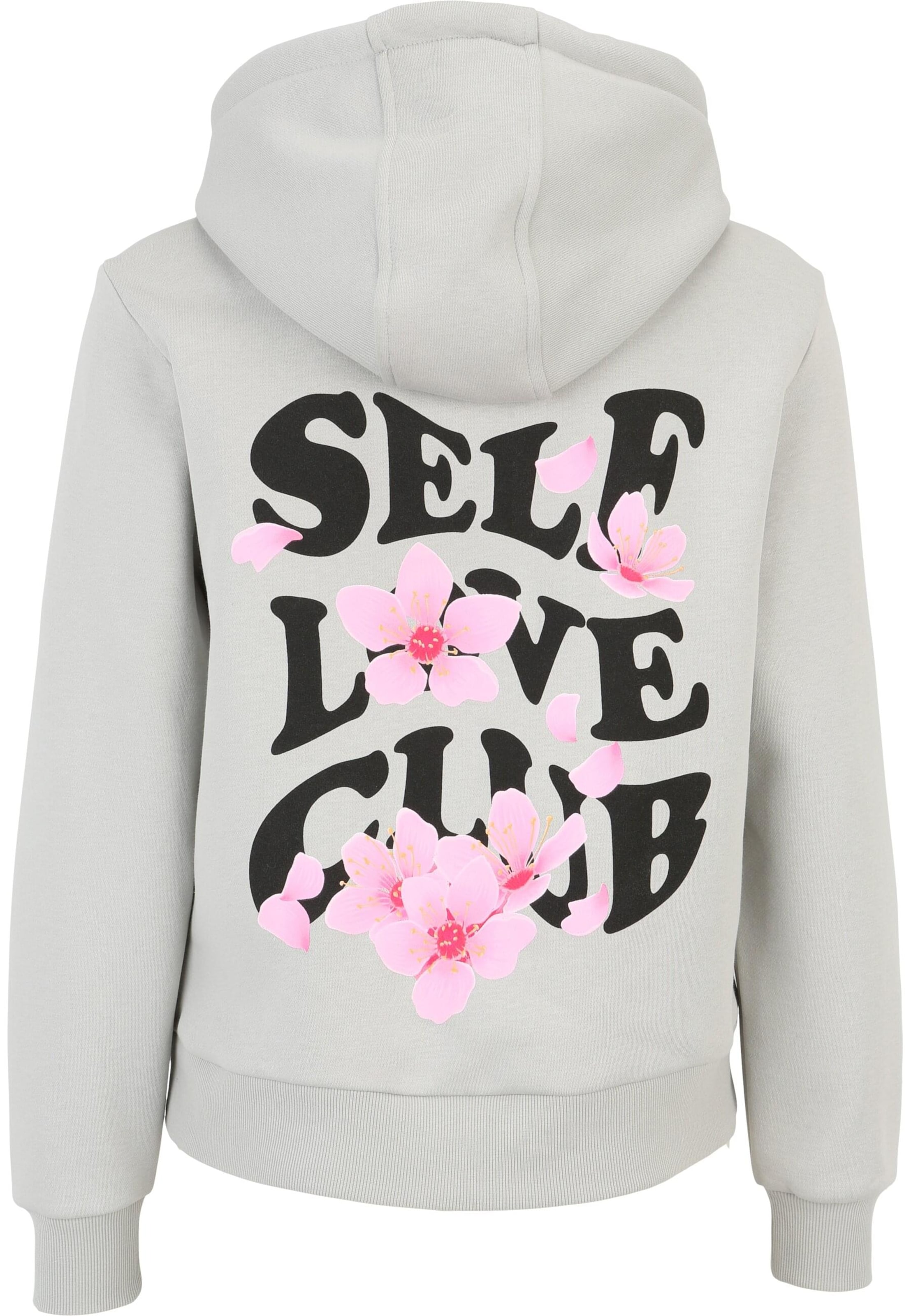 Felpa 'Self Love Club' di Miss Tee in grigio