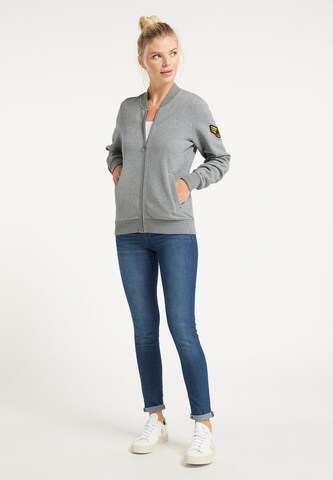 DreiMaster Maritim Sweatjacke in Grau