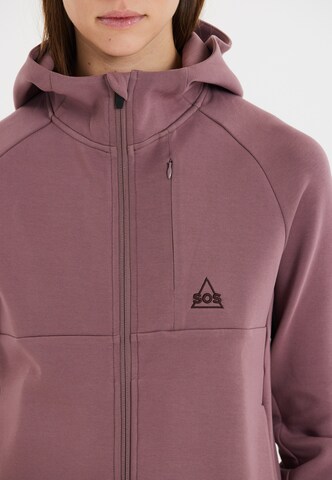 SOS Zip-Up Hoodie 'Vail' in Purple