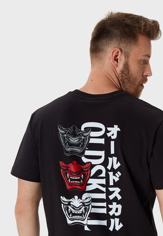 Oldskull Shirt 'Asian Triple Mask' in Black