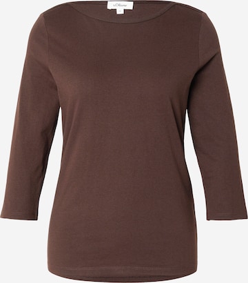 s.Oliver Shirt in Brown: front