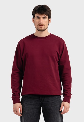 Sweat-shirt 'Plain Basic' Oldskull en rouge : devant