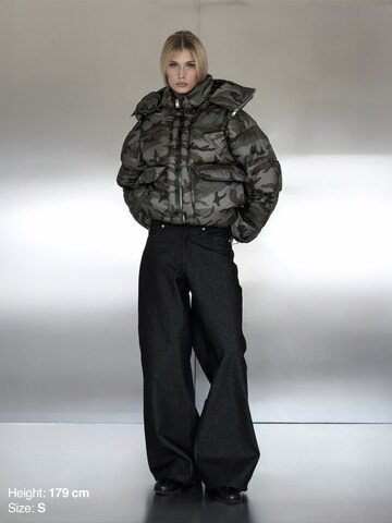 ENRAGE Winterjacke 'PUFFY' in Grün