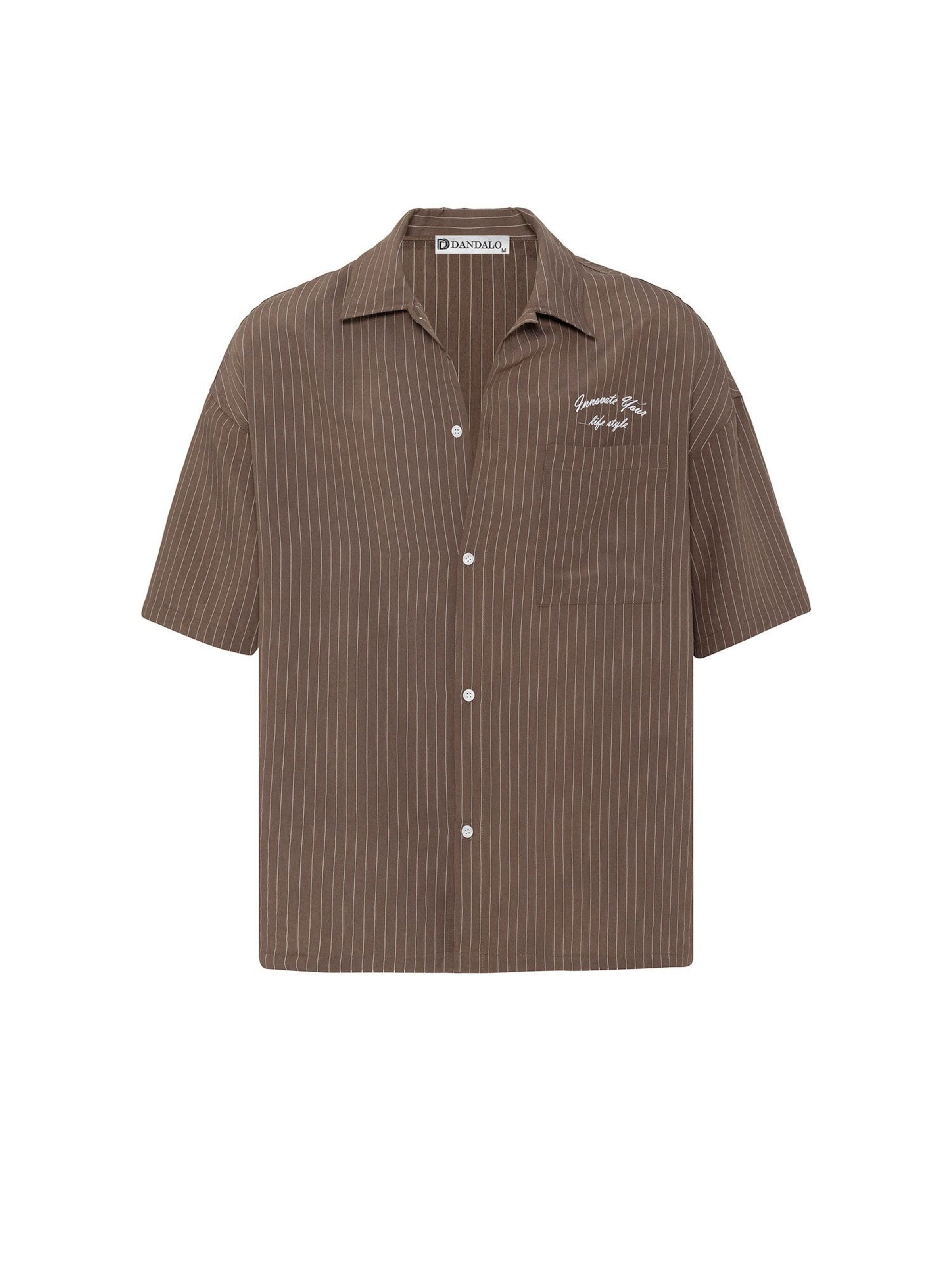 Dandalo Comfort Fit Πουκάμισο σε καφέ: μπροστά